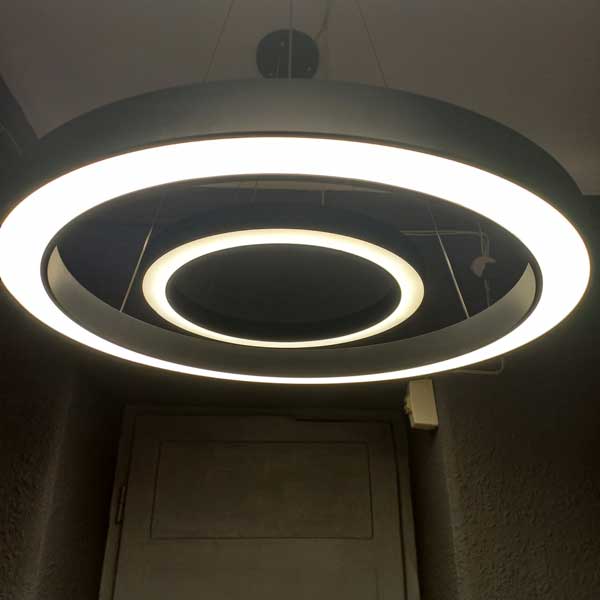 1Modern ring light chandelier